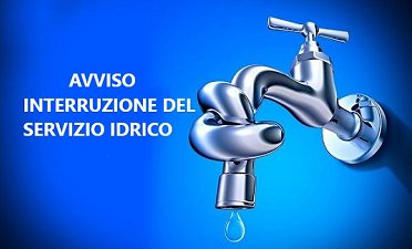 Interruzione servizio idrico